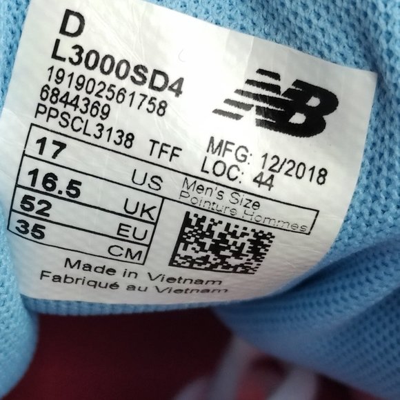 New Balance 3000v4 Low Metal Baseball Cleats – Size 17 – New - Picture 8 of 13